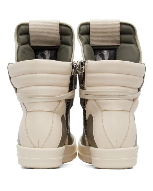 Rick Owens Brown Taupe Tower Geobasket Sneakers for men