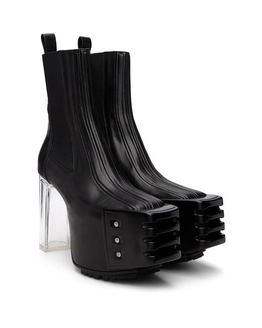 Rick Owens Black Tower Grilled Kiss 45 Boots for men