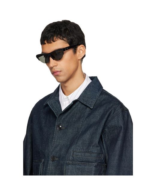 Retrosuperfuture Black Ora Sunglasses for men