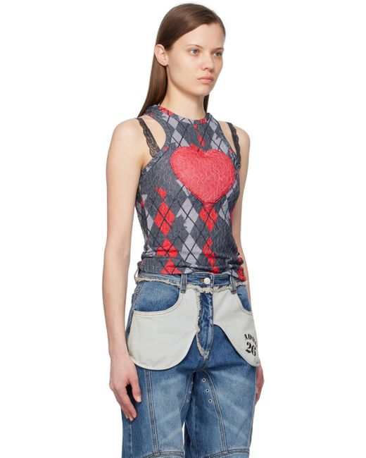 ANDERSSON BELL Multicolor Ssense Exclusive Puffy Heart Saver Tank Top