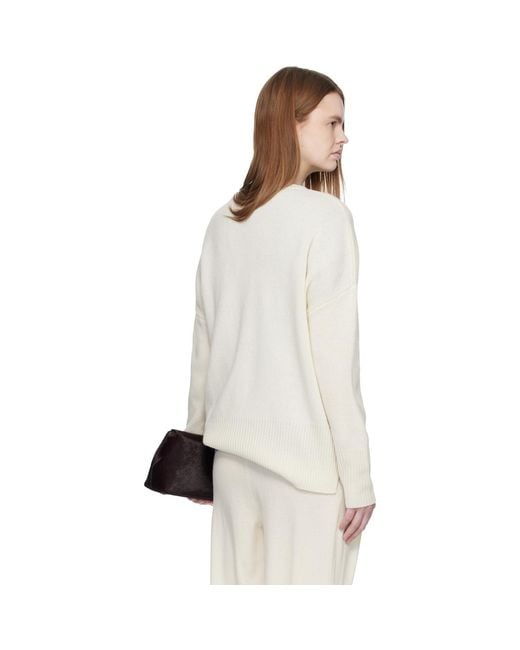 Lisa Yang White Off- 'The Mila' Sweater