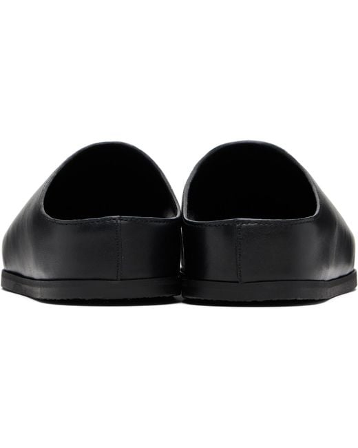Studio Nicholson Black Wearing Slip-On Loafers