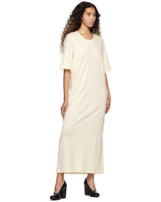 Lemaire Multicolor Off-white T-shirt Midi Dress