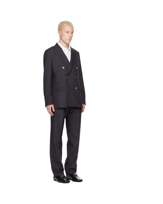 Paul Smith Black Double-Breasted Suit for men