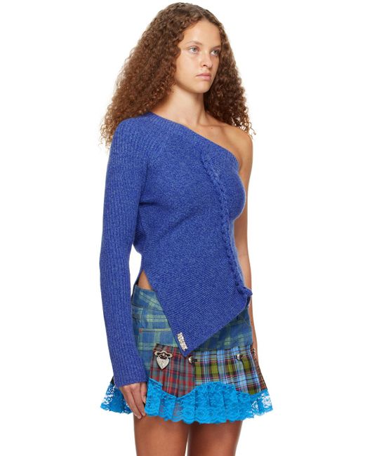 ANDERSSON BELL Blue Hand Twist Sweater