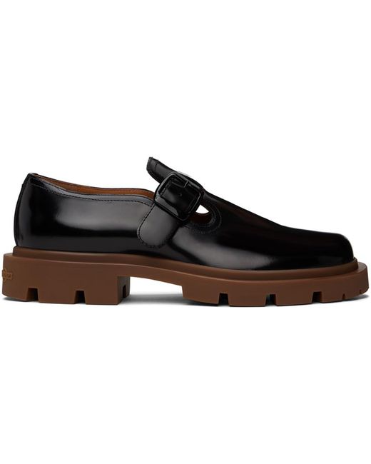 Maison Margiela Black Pin-buckle Loafers for men