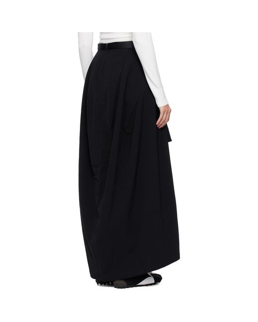 Y-3 Black Padded Midi Skirt