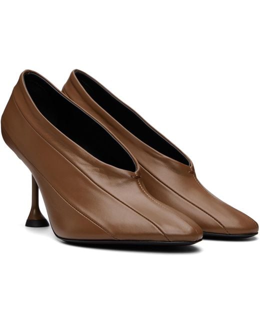 Proenza Schouler Brown Tee 85 Pierced Heels