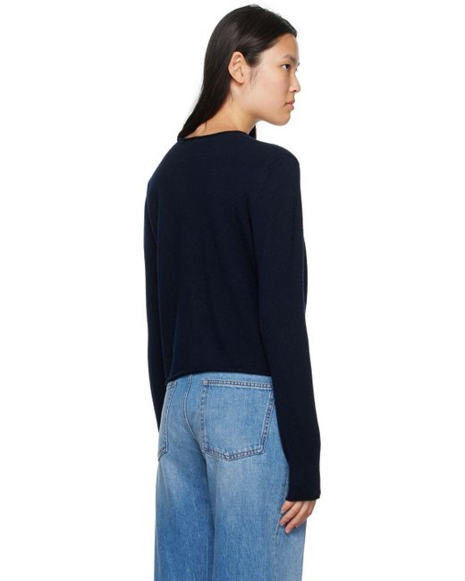 Lisa Yang Navy 'the Ida' Sweater in Blue | Lyst