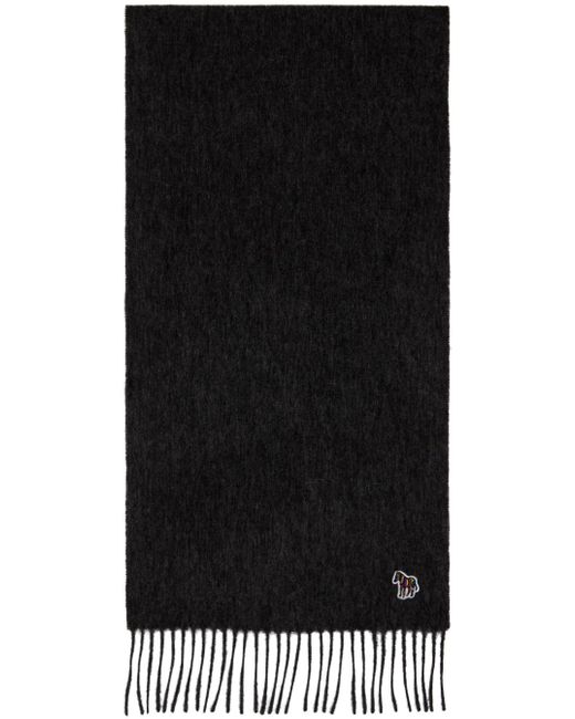 Écharpe grise à logo de zèbre PS by Paul Smith pour homme en coloris Black
