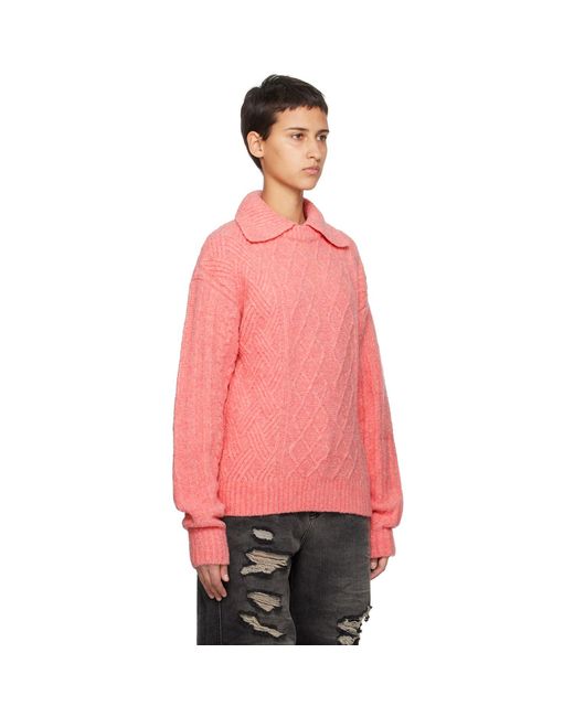 Adererror Pink Erete Long Sleeve Polo