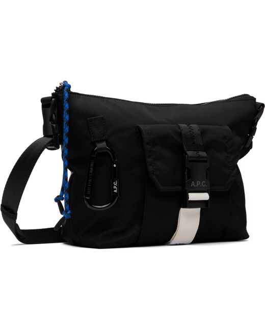 A.P.C. Black Trek Bum Bag for men