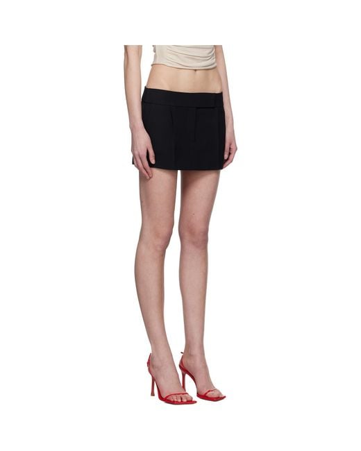 Alexander Wang Black Tailored Mini Skort