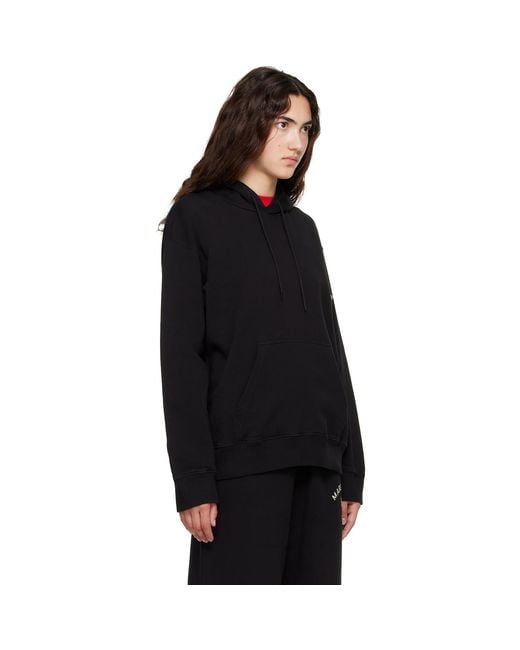MM6 by Maison Margiela Black Mannequin-Print Hoodie
