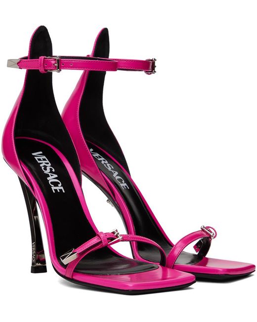 Versace Pink Pin-point Sandals
