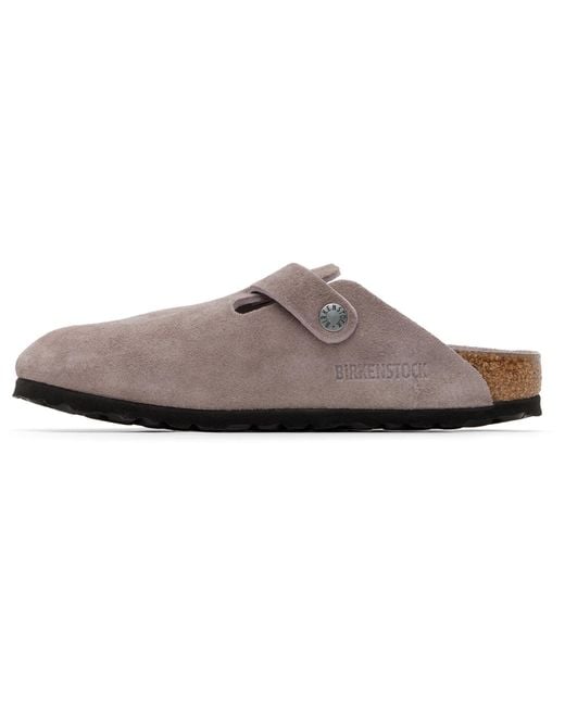 Birkenstock Brown Narrow Boston Soft Footbed Slip-On Loafers