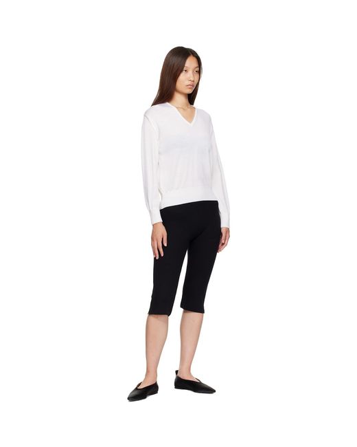 NOTHING WRITTEN Black Wool Capris