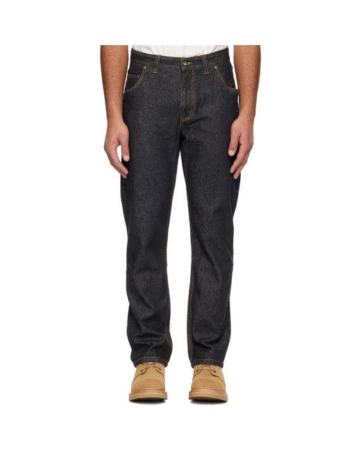 Dime Black Straight Jeans for men