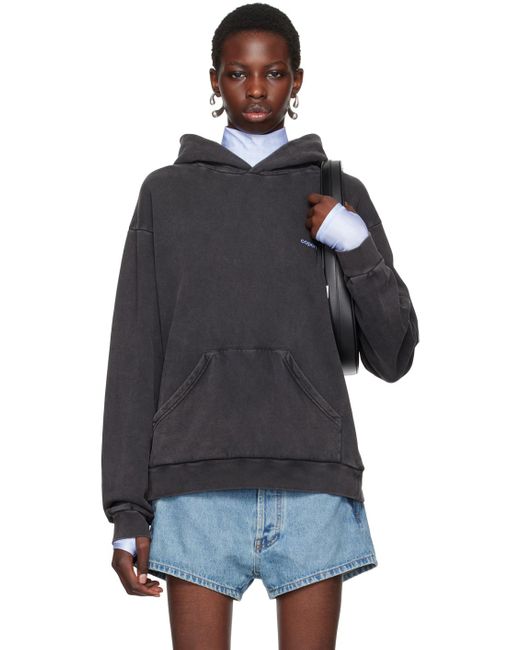 Coperni Black Washed Logo Hoodie