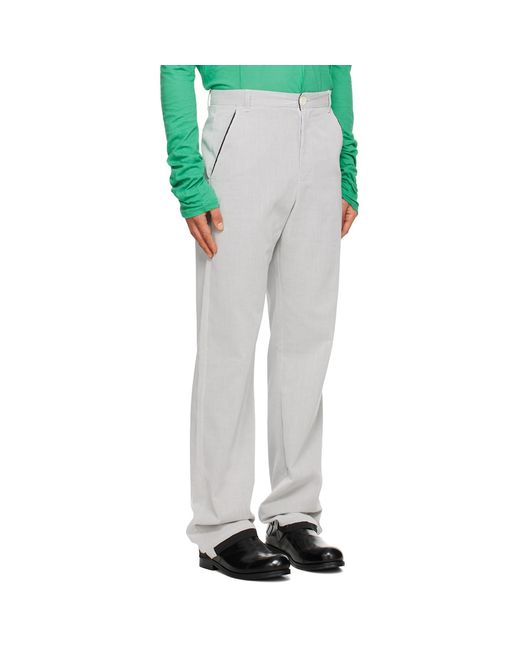 Edward Cuming White Ssense Exclusive Sunset Trousers for men