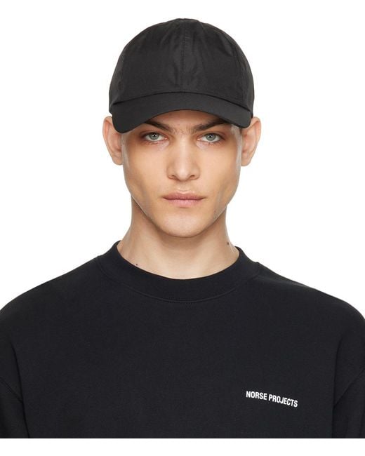 Norse Projects Black Gore-Tex Infinium Sports Cap for men