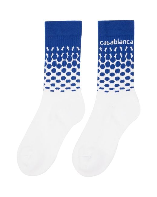 Casablanca Blue Beyond Destiny Gradient Socks for men