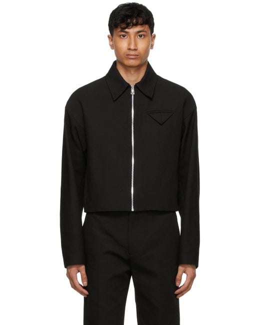 Bottega Veneta Black Cotton Jacket for Men | Lyst Canada