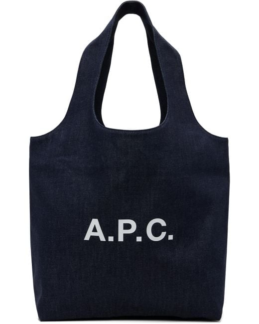 メンズ A.P.C. ネイビー Ninon トートバッグ Blue