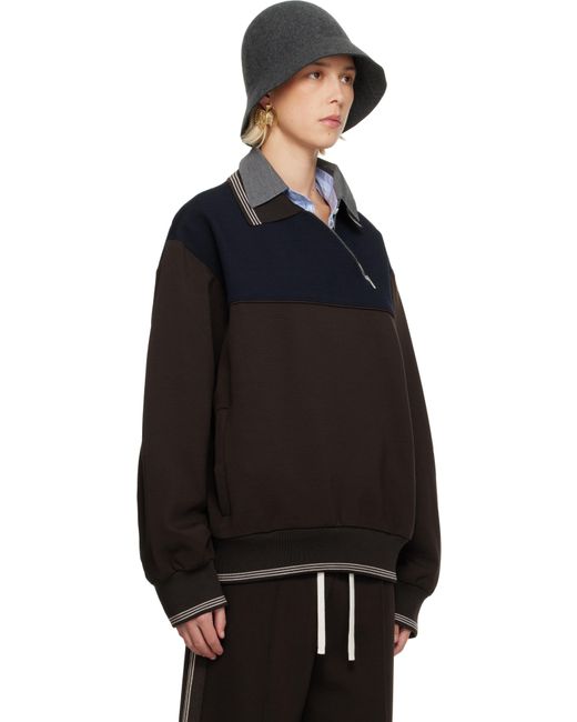 Miu Miu Black Zipper Sweatshirt