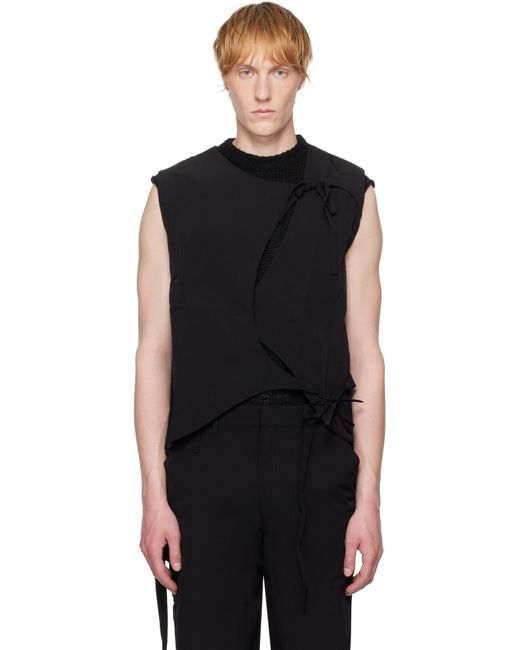 HELIOT EMIL Black Lavic Vest for men