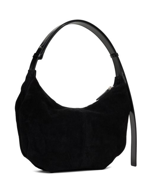 NOTHING WRITTEN Black Ht Suede Shoulder Bag