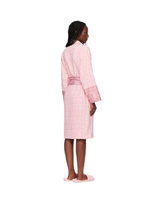 Versace Pink 'I Heart Baroque' Bathrobe