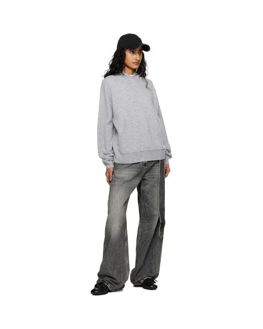 Acne Black Belted Relaxed Fit Jeans