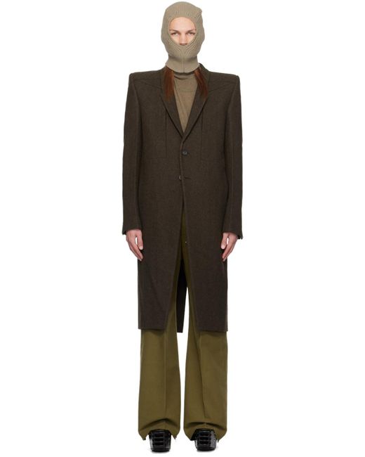 Rick Owens Porterville Fogpocket Neue Coat in Black for Men | Lyst