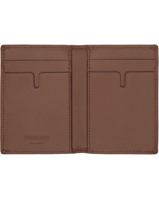 Burberry Multicolor Check Folding Card Holder for men