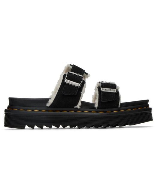 Dr. Martens Black Myles Sandals for Men Lyst UK