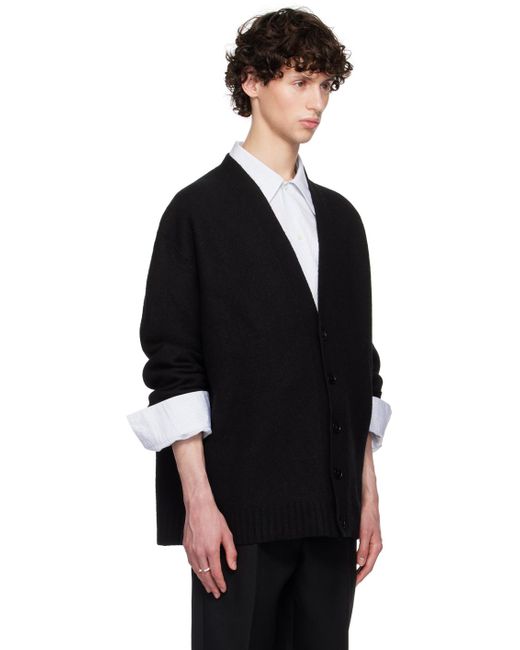 Cardigan surdimensionné noir Jil Sander pour homme en coloris Black