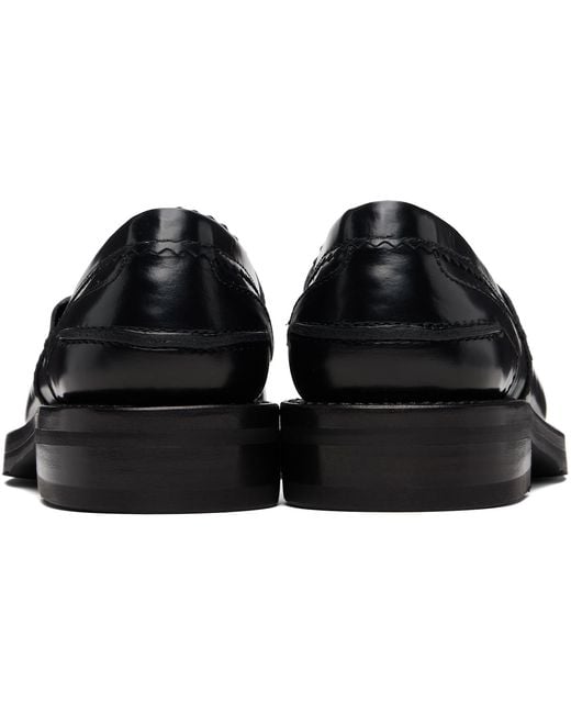 Our Legacy Black Leather Loafers for men