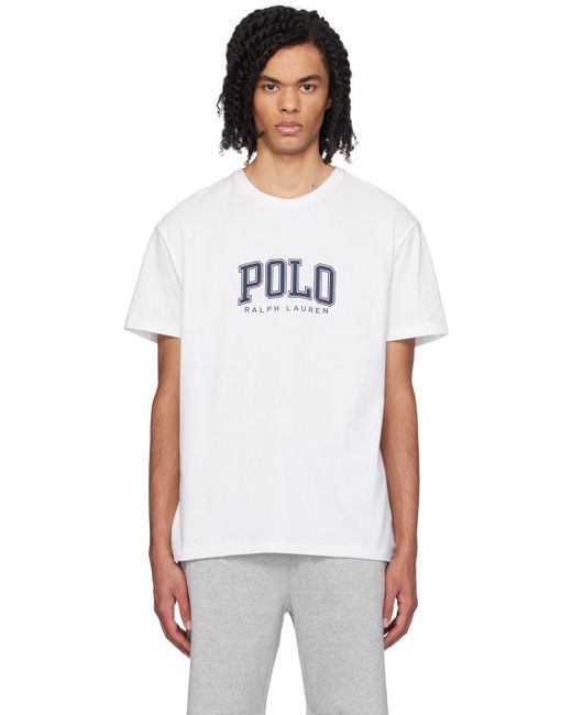 Polo Ralph Lauren White Graphic T-Shirt for men