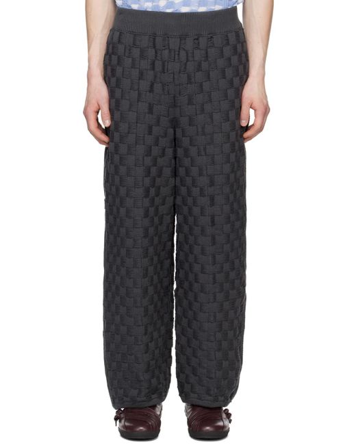 Isa Boulder Black Ssense Exclusive Chess Trousers for men