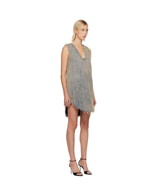 DIESEL Black De-Laris-Dress-S2 Denim Minidress