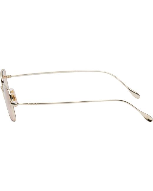 Gucci Black Light Banana Squared Metal Sunglasses