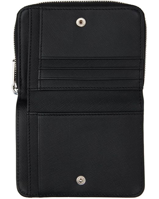 Portefeuille compact emmanuelle noir A.P.C. pour homme en coloris Black