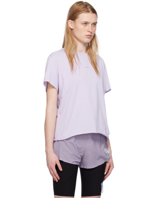 T-shirt d'escalade mauve Satisfy en coloris Purple