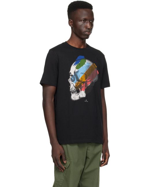 T-shirt noir à image de crâne PS by Paul Smith pour homme en coloris Black