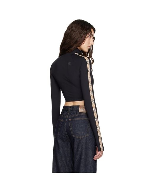 Burberry Black Astrid Track Jacket
