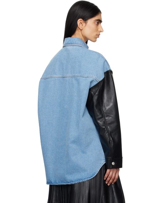 Nanushka Women's Blue Zinnie Denim Shirt