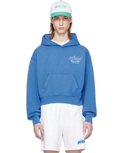 Sportyrich pull à capuche bleu à logos et textes édition prince Sporty & Rich pour homme en coloris Blue