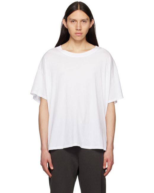 Les Tien White Oversized T-shirt for men