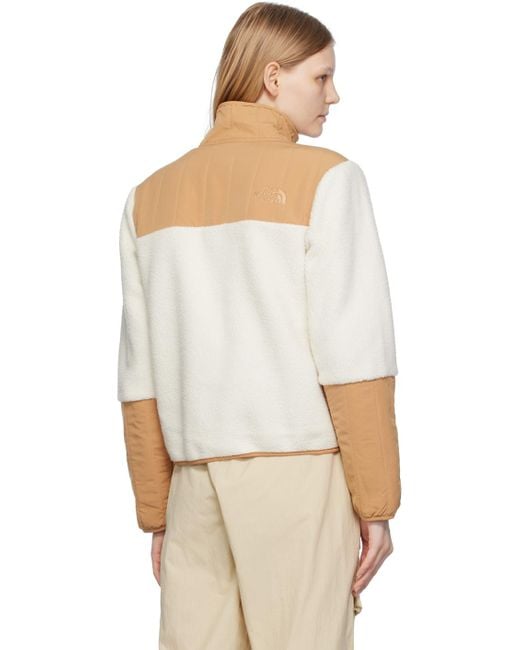 The North Face Natural White & Tan Cragmont Jacket